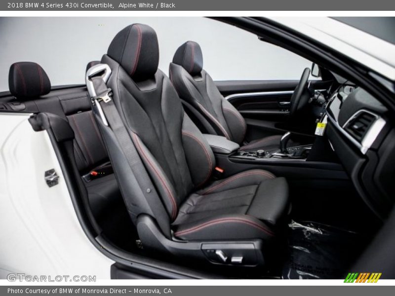 Alpine White / Black 2018 BMW 4 Series 430i Convertible