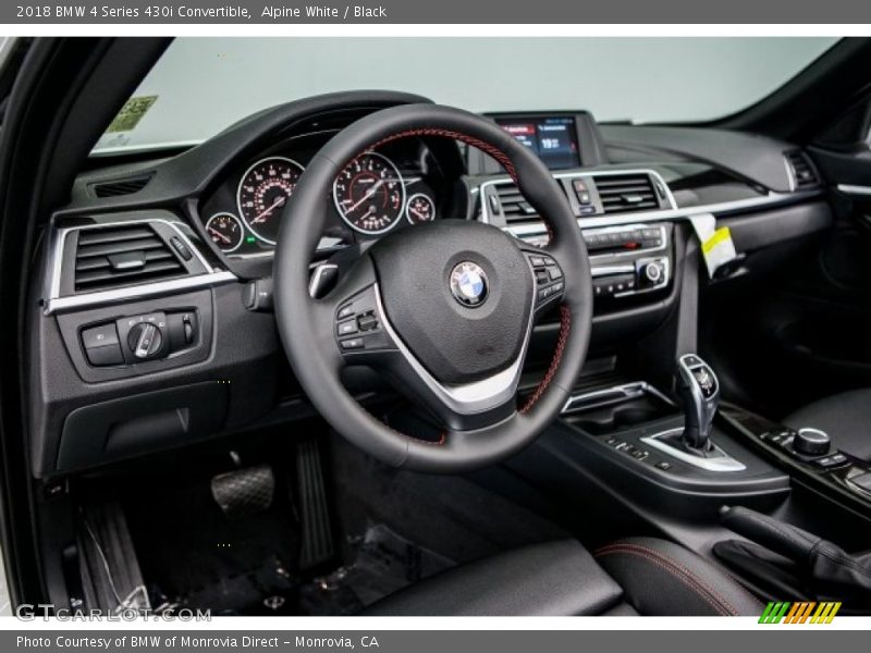 Alpine White / Black 2018 BMW 4 Series 430i Convertible