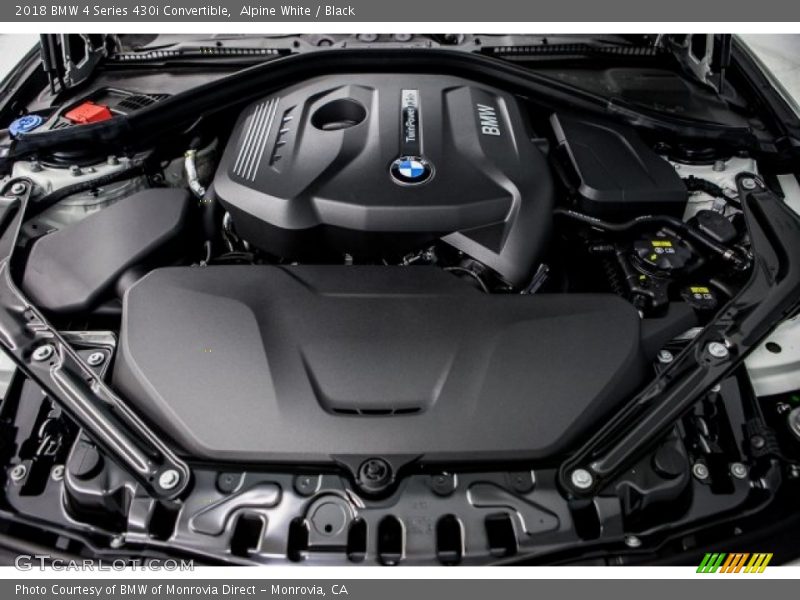 Alpine White / Black 2018 BMW 4 Series 430i Convertible