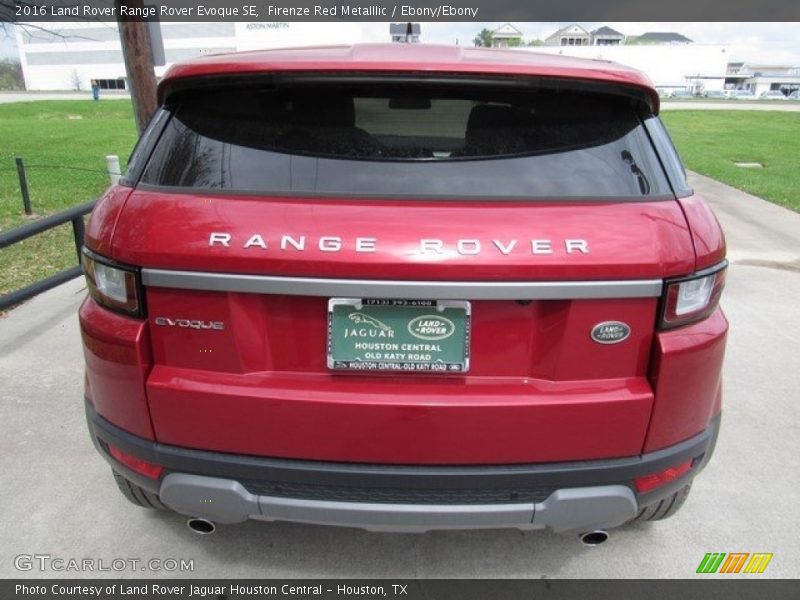 Firenze Red Metalllic / Ebony/Ebony 2016 Land Rover Range Rover Evoque SE
