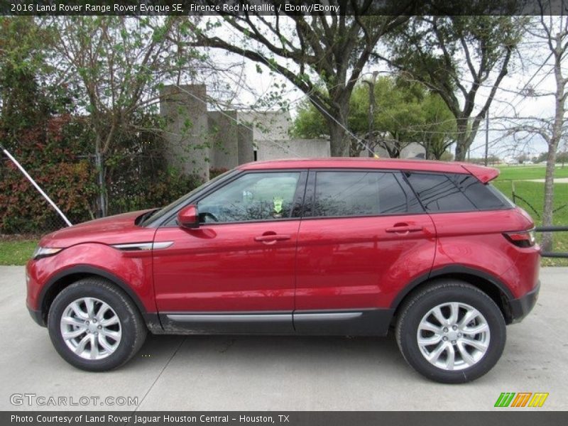 Firenze Red Metalllic / Ebony/Ebony 2016 Land Rover Range Rover Evoque SE