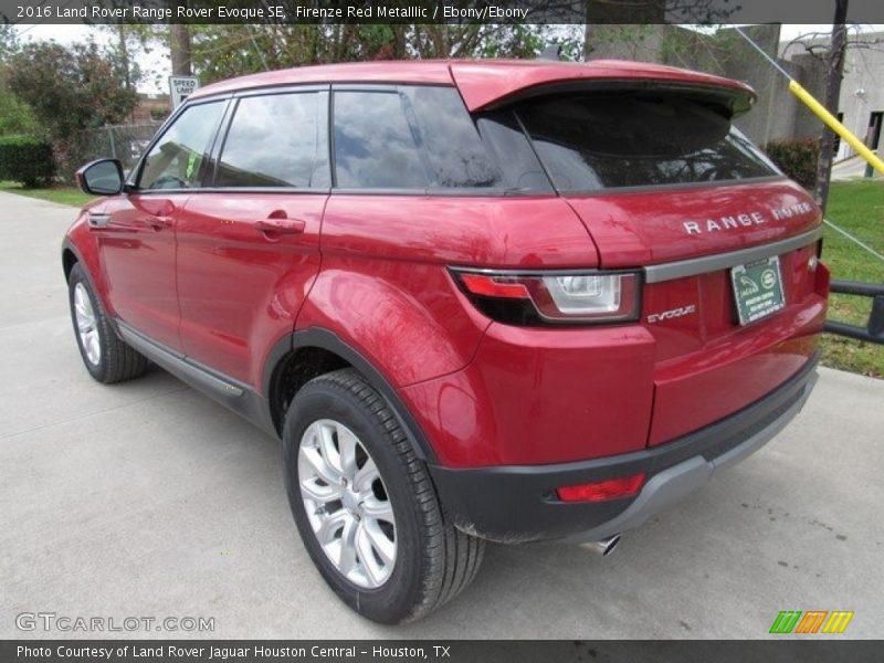 Firenze Red Metalllic / Ebony/Ebony 2016 Land Rover Range Rover Evoque SE