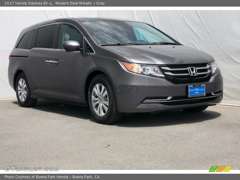 Modern Steel Metallic / Gray 2017 Honda Odyssey EX-L