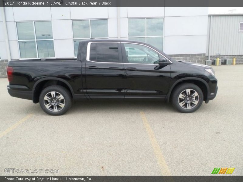 Crystal Black Pearl / Black 2017 Honda Ridgeline RTL AWD