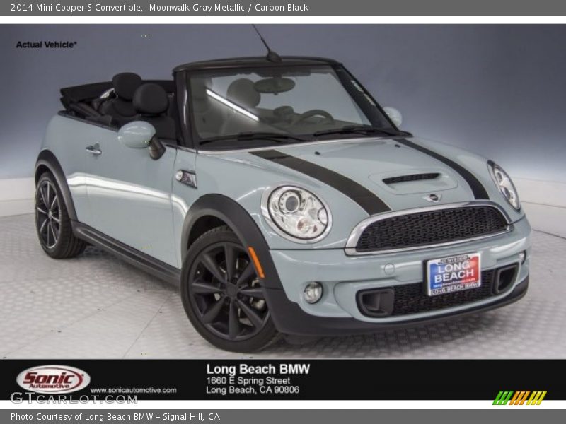 Moonwalk Gray Metallic / Carbon Black 2014 Mini Cooper S Convertible