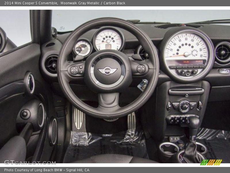 Moonwalk Gray Metallic / Carbon Black 2014 Mini Cooper S Convertible