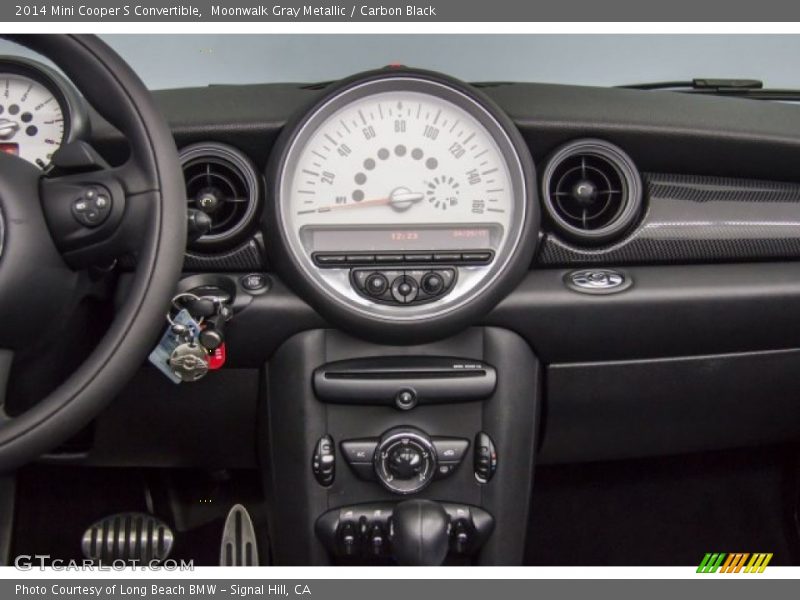 Moonwalk Gray Metallic / Carbon Black 2014 Mini Cooper S Convertible