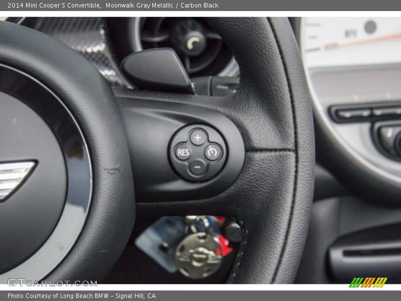 Moonwalk Gray Metallic / Carbon Black 2014 Mini Cooper S Convertible