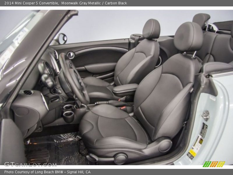 Moonwalk Gray Metallic / Carbon Black 2014 Mini Cooper S Convertible