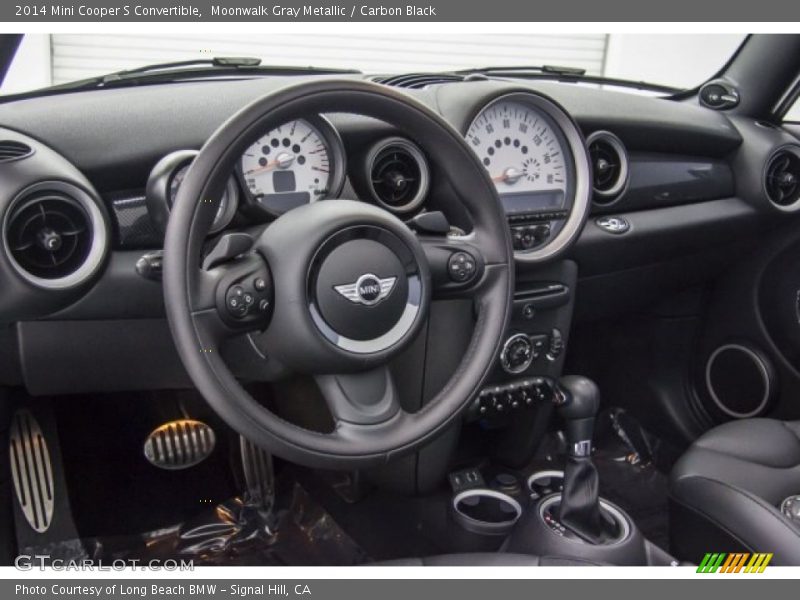 Moonwalk Gray Metallic / Carbon Black 2014 Mini Cooper S Convertible