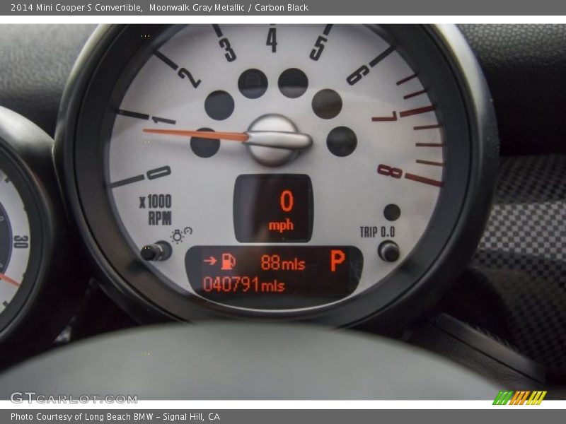 Moonwalk Gray Metallic / Carbon Black 2014 Mini Cooper S Convertible