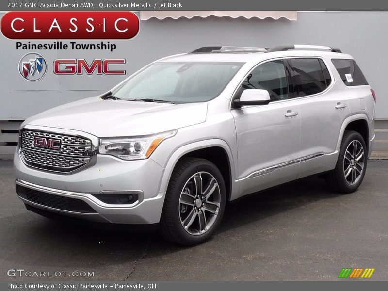 Quicksilver Metallic / Jet Black 2017 GMC Acadia Denali AWD