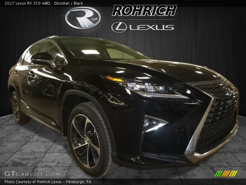 Obsidian / Black 2017 Lexus RX 350 AWD