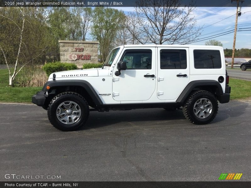 Bright White / Black 2016 Jeep Wrangler Unlimited Rubicon 4x4