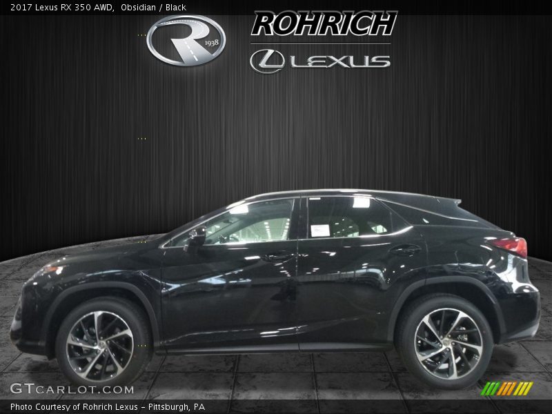 Obsidian / Black 2017 Lexus RX 350 AWD