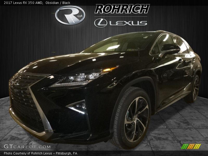 Obsidian / Black 2017 Lexus RX 350 AWD