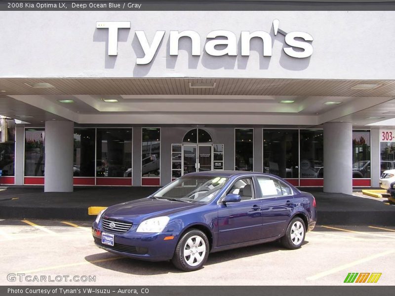 Deep Ocean Blue / Gray 2008 Kia Optima LX