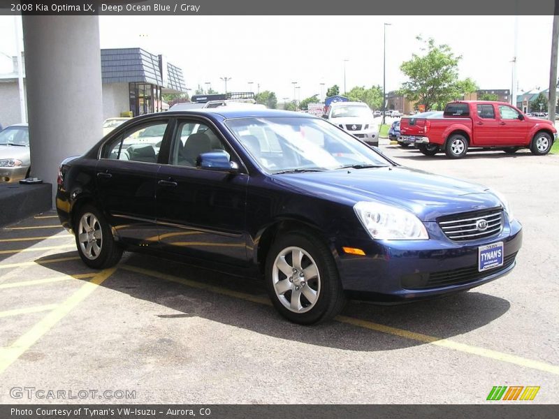 Deep Ocean Blue / Gray 2008 Kia Optima LX