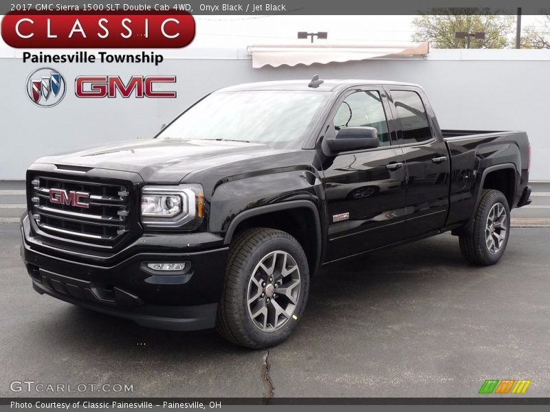 Onyx Black / Jet Black 2017 GMC Sierra 1500 SLT Double Cab 4WD