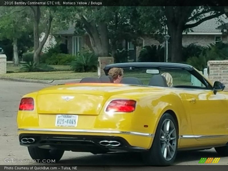 Monaco Yellow / Beluga 2016 Bentley Continental GTC V8