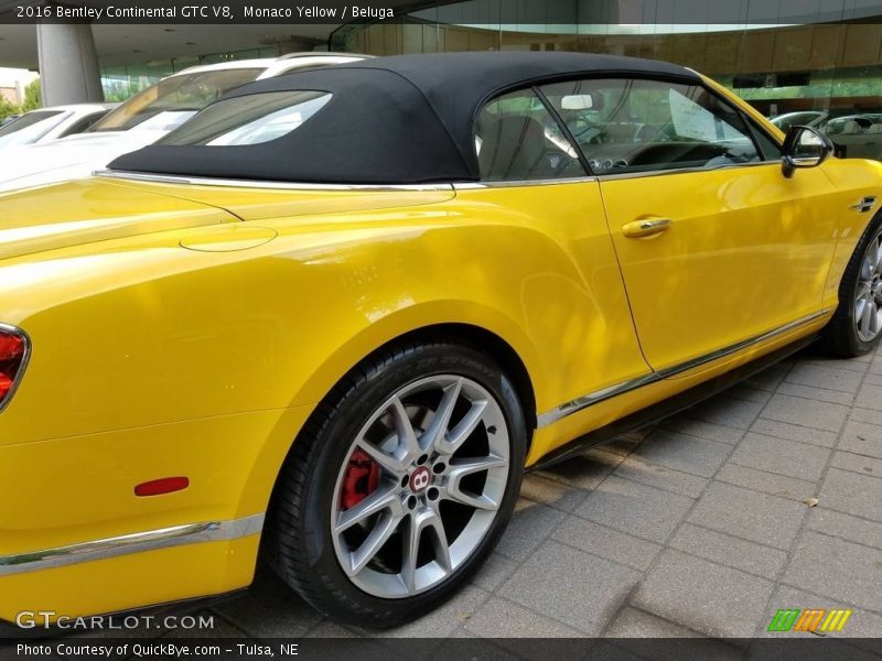 Monaco Yellow / Beluga 2016 Bentley Continental GTC V8