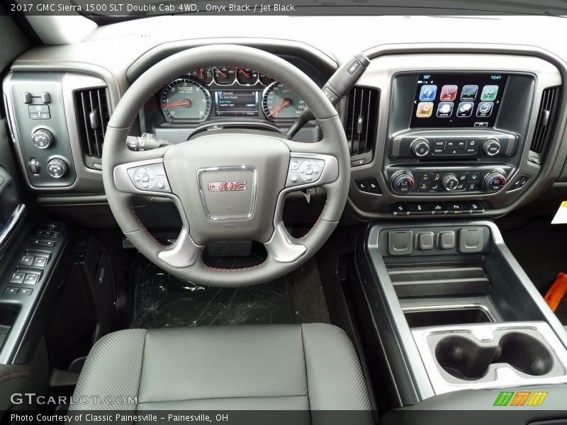 Onyx Black / Jet Black 2017 GMC Sierra 1500 SLT Double Cab 4WD