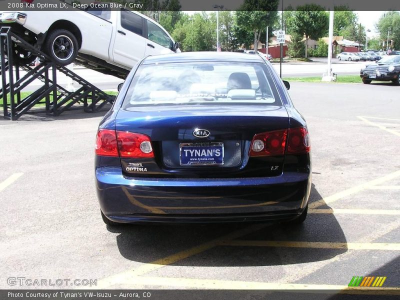 Deep Ocean Blue / Gray 2008 Kia Optima LX