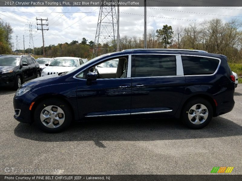 Jazz Blue Pearl / Cognac/Alloy/Toffee 2017 Chrysler Pacifica Touring L Plus