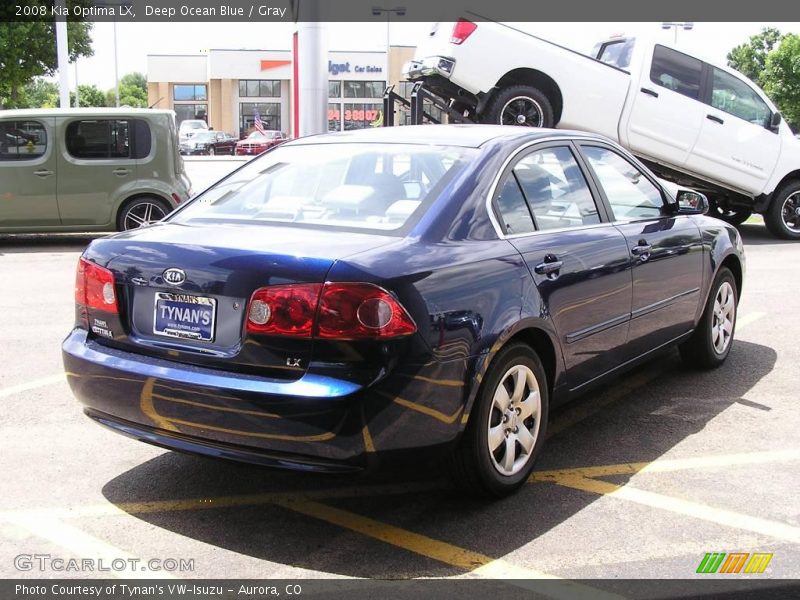 Deep Ocean Blue / Gray 2008 Kia Optima LX