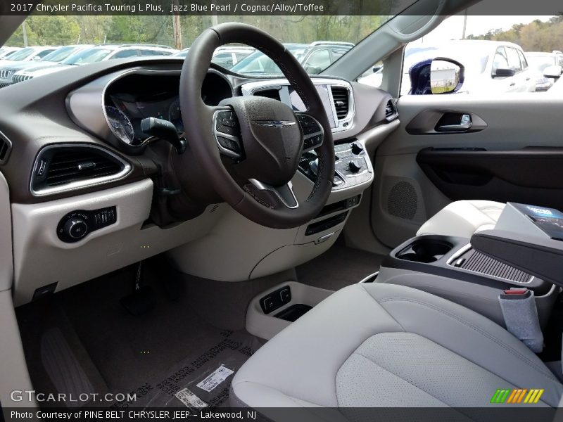 Jazz Blue Pearl / Cognac/Alloy/Toffee 2017 Chrysler Pacifica Touring L Plus