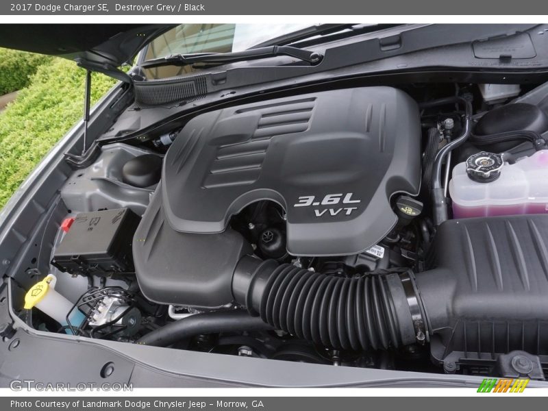 Destroyer Grey / Black 2017 Dodge Charger SE
