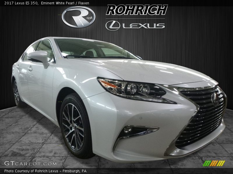 Eminent White Pearl / Flaxen 2017 Lexus ES 350