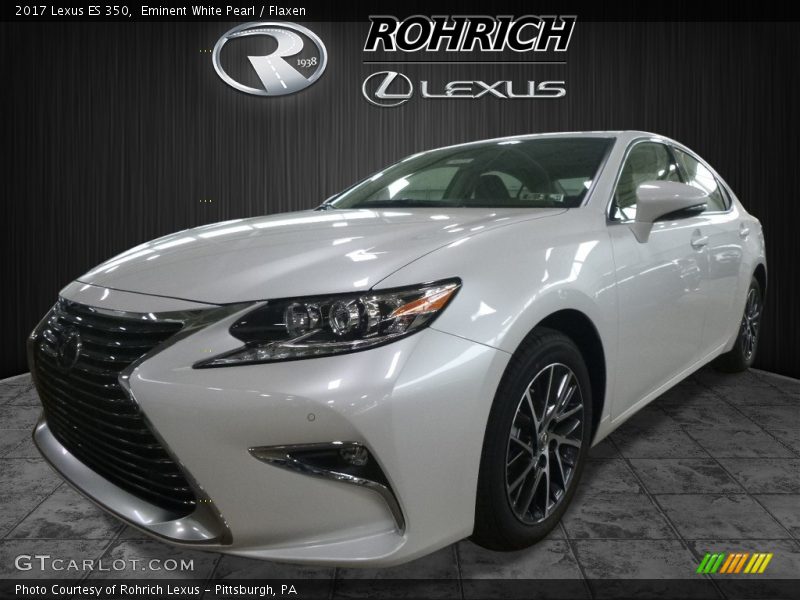 Eminent White Pearl / Flaxen 2017 Lexus ES 350
