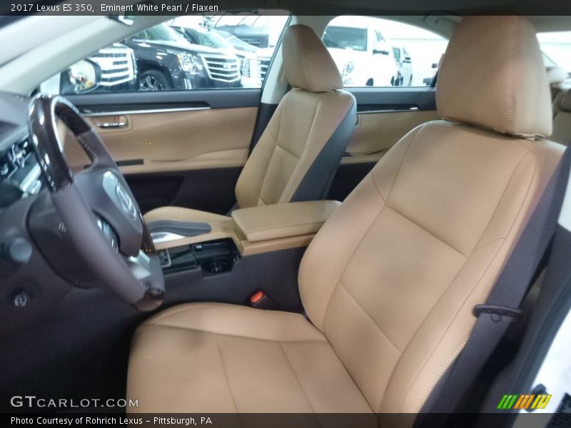 Eminent White Pearl / Flaxen 2017 Lexus ES 350
