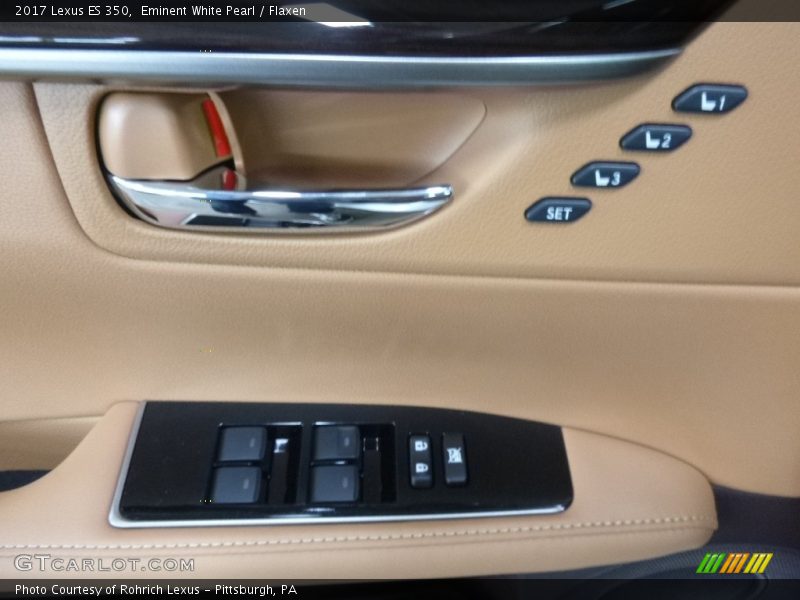 Eminent White Pearl / Flaxen 2017 Lexus ES 350
