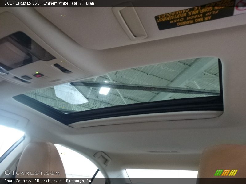 Eminent White Pearl / Flaxen 2017 Lexus ES 350
