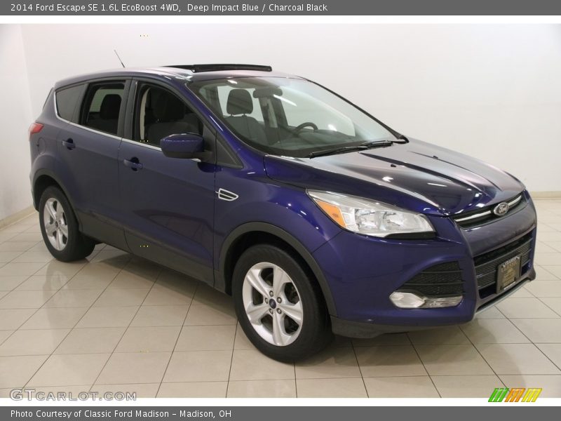 Deep Impact Blue / Charcoal Black 2014 Ford Escape SE 1.6L EcoBoost 4WD