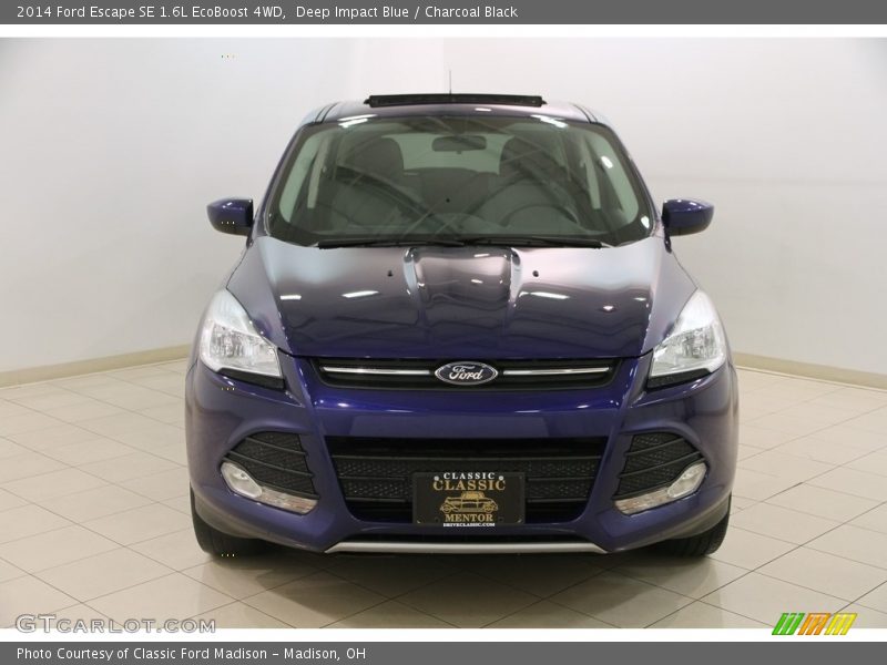 Deep Impact Blue / Charcoal Black 2014 Ford Escape SE 1.6L EcoBoost 4WD