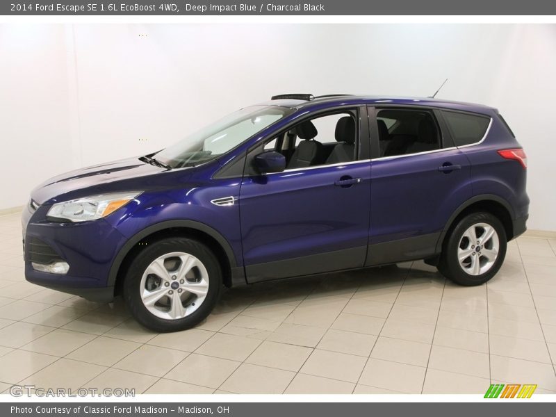 Deep Impact Blue / Charcoal Black 2014 Ford Escape SE 1.6L EcoBoost 4WD