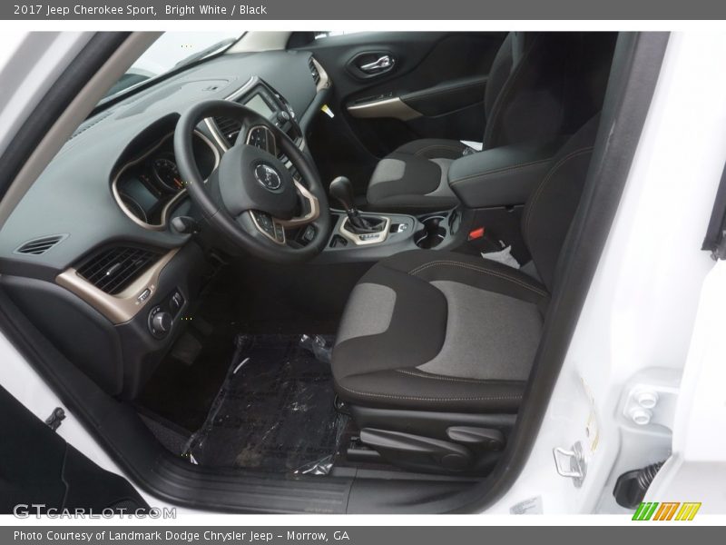 Bright White / Black 2017 Jeep Cherokee Sport
