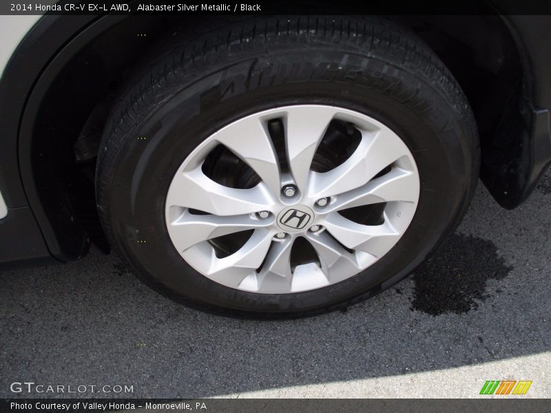 Alabaster Silver Metallic / Black 2014 Honda CR-V EX-L AWD