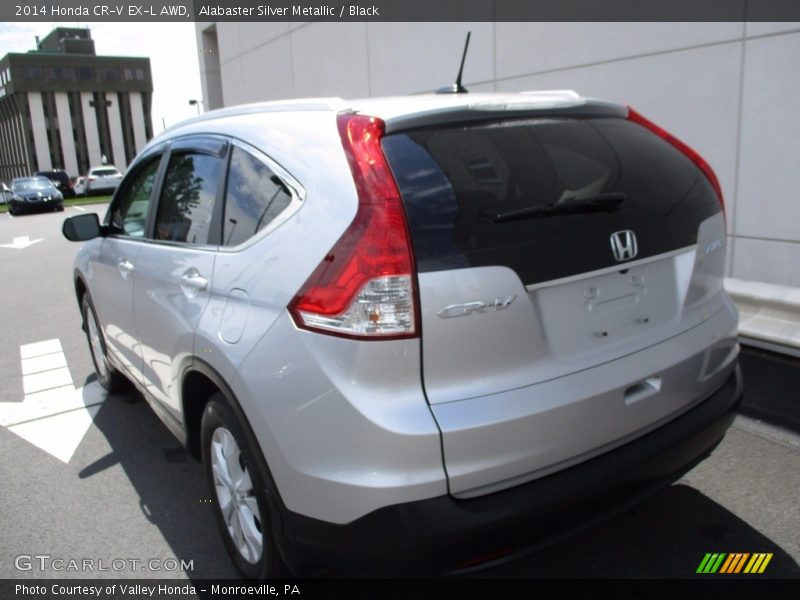 Alabaster Silver Metallic / Black 2014 Honda CR-V EX-L AWD