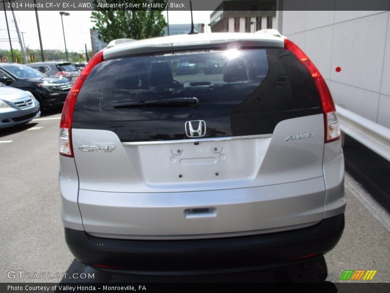 Alabaster Silver Metallic / Black 2014 Honda CR-V EX-L AWD