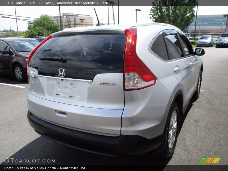 Alabaster Silver Metallic / Black 2014 Honda CR-V EX-L AWD