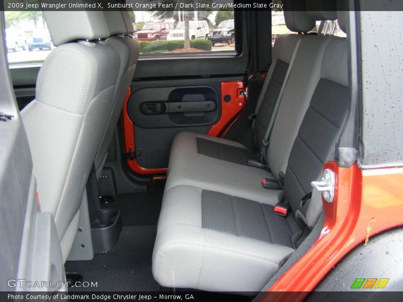 Sunburst Orange Pearl / Dark Slate Gray/Medium Slate Gray 2009 Jeep Wrangler Unlimited X