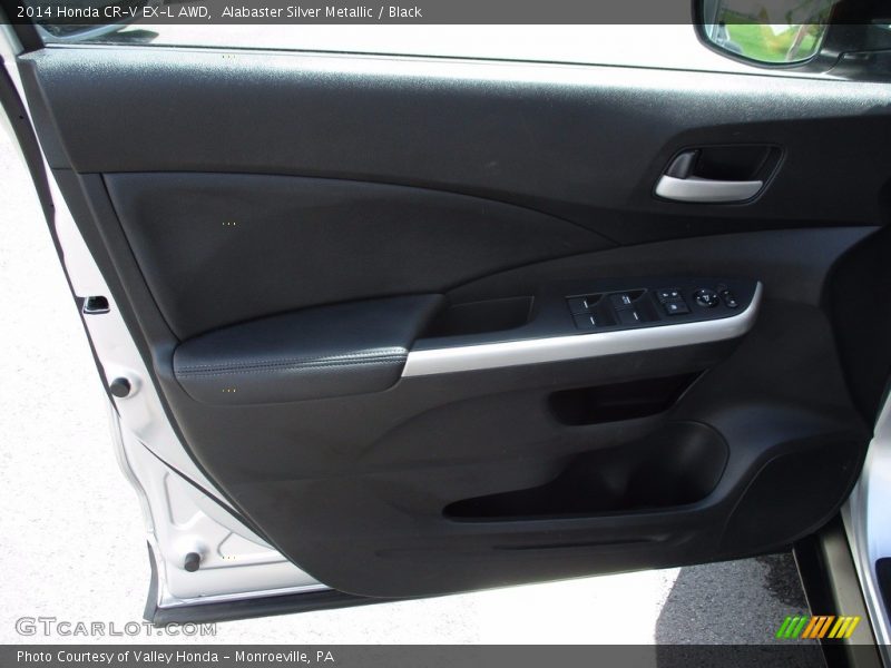 Alabaster Silver Metallic / Black 2014 Honda CR-V EX-L AWD