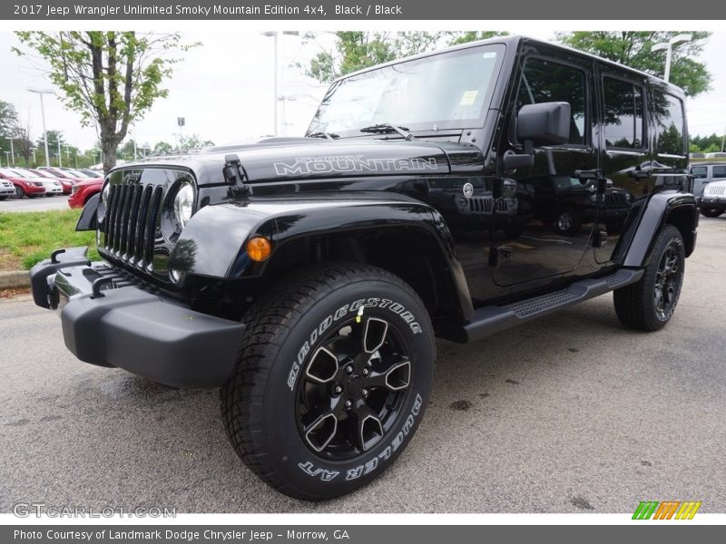 Black / Black 2017 Jeep Wrangler Unlimited Smoky Mountain Edition 4x4