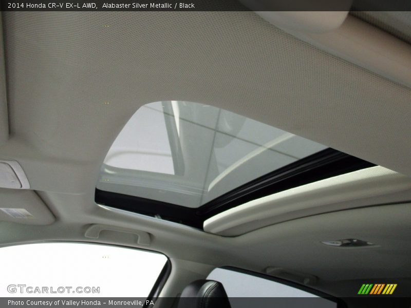 Alabaster Silver Metallic / Black 2014 Honda CR-V EX-L AWD