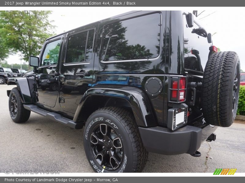 Black / Black 2017 Jeep Wrangler Unlimited Smoky Mountain Edition 4x4