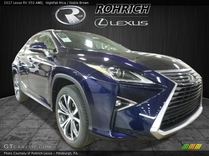 Nightfall Mica / Noble Brown 2017 Lexus RX 350 AWD